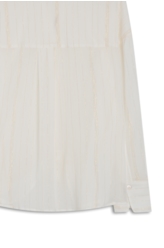 Camisa Voil Wrinckle Oversized Off White