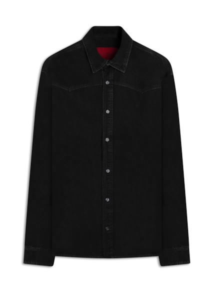 Camisa Western Denim Light Black 2020-Lav.Black C/ Luva
