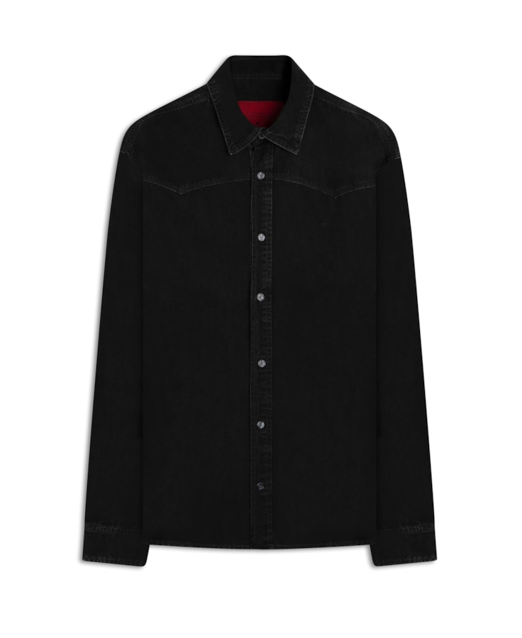 Camisa Western Denim Light Black 2020-Lav.Black C/ Luva