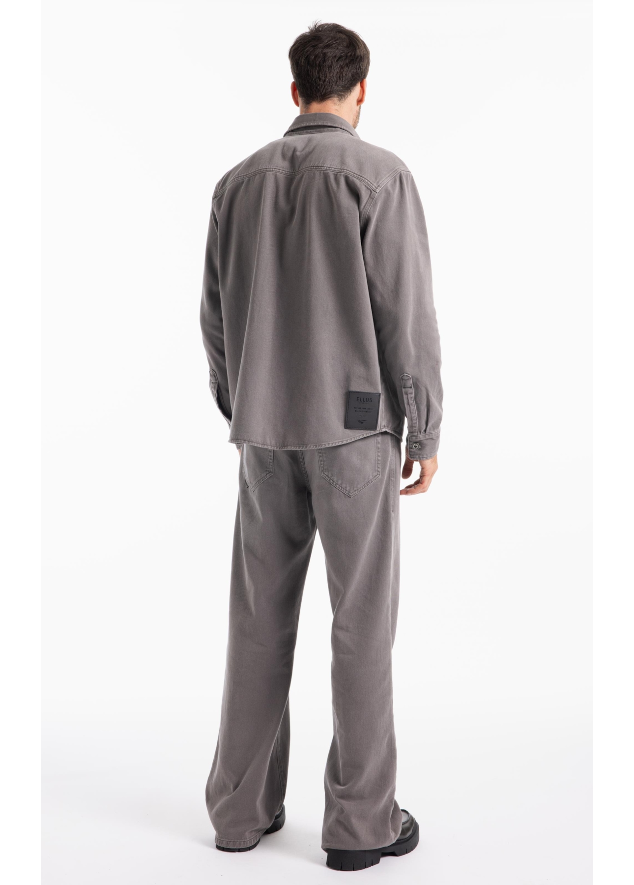 Camisa White Denim  Cargo Castor