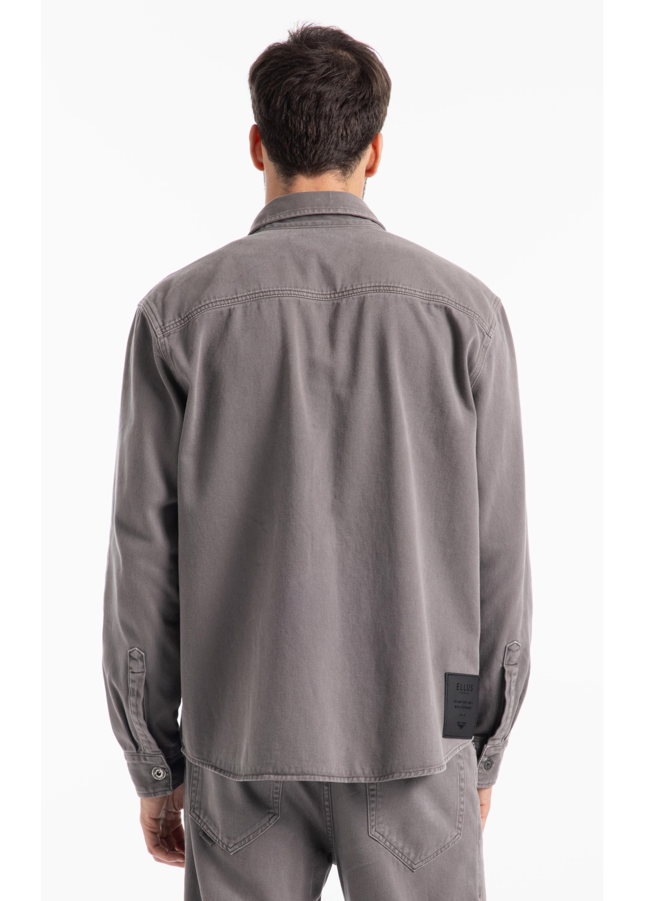 Camisa White Denim  Cargo Castor