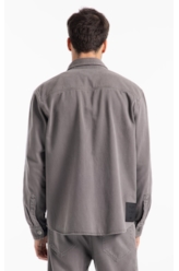 Camisa White Denim  Cargo Castor