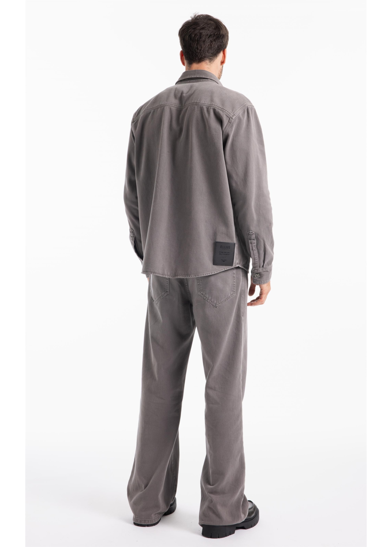 Camisa White Denim  Cargo Castor