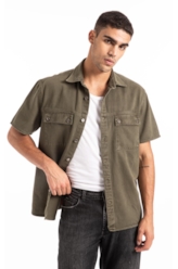Camisa White Denim  Cargo Verde Escuro