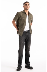Camisa White Denim  Cargo Verde Escuro