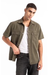 Camisa White Denim  Cargo Verde Escuro