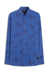 Camisa Winter Palms Purple Blue