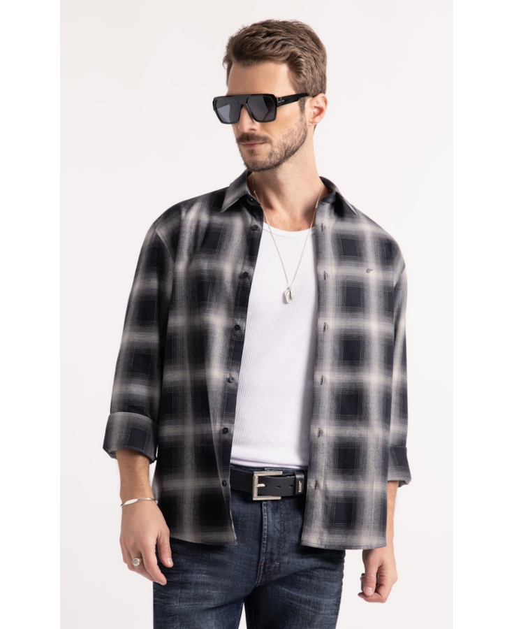 Camisa Wool Touch Archer Irish Preto