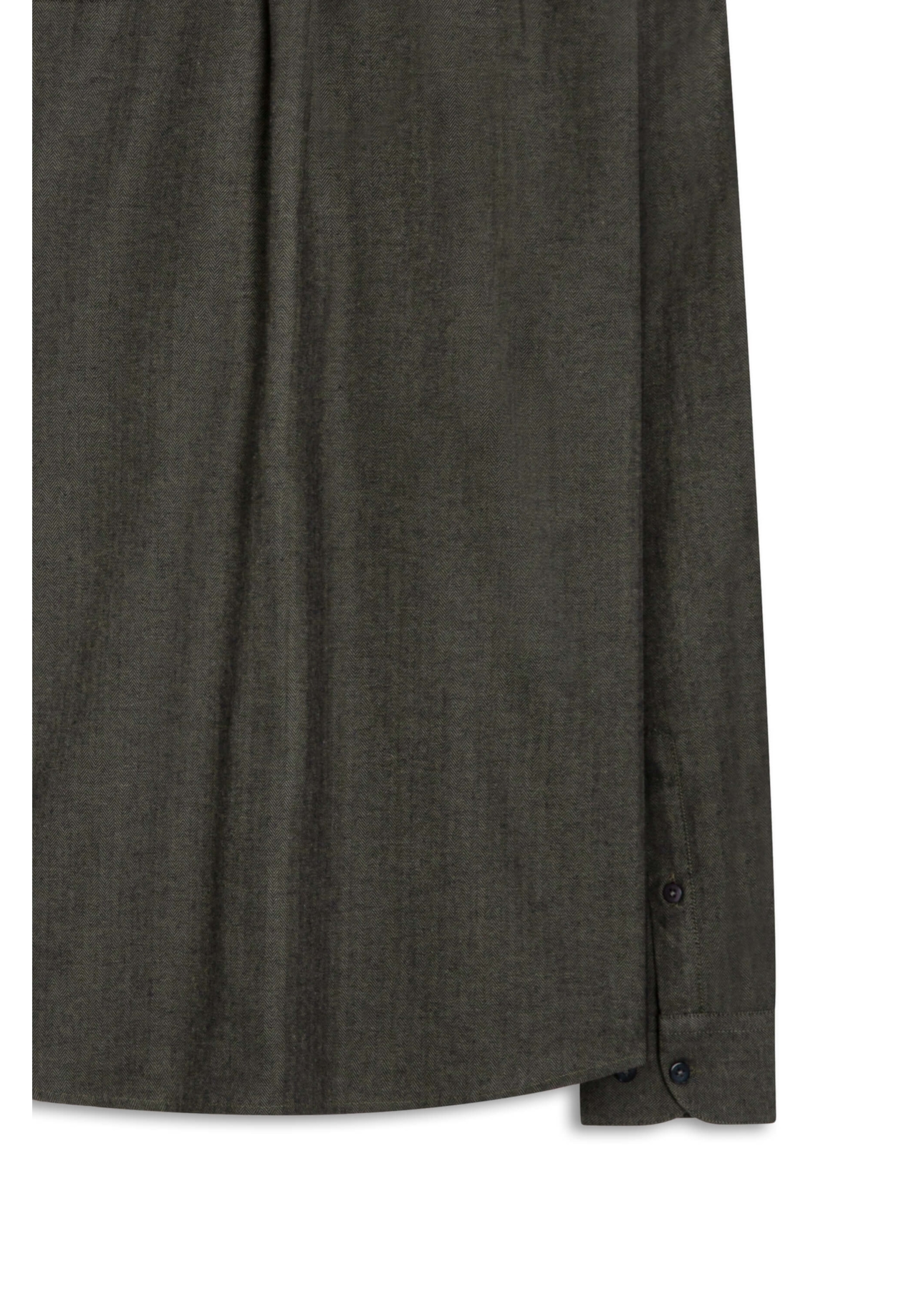Camisa Wool Touch Chevron Over Tabaco
