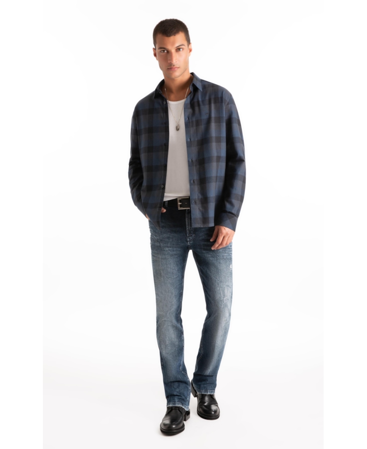 Camisa Wool Touch Corvus Irish Midnight Blue
