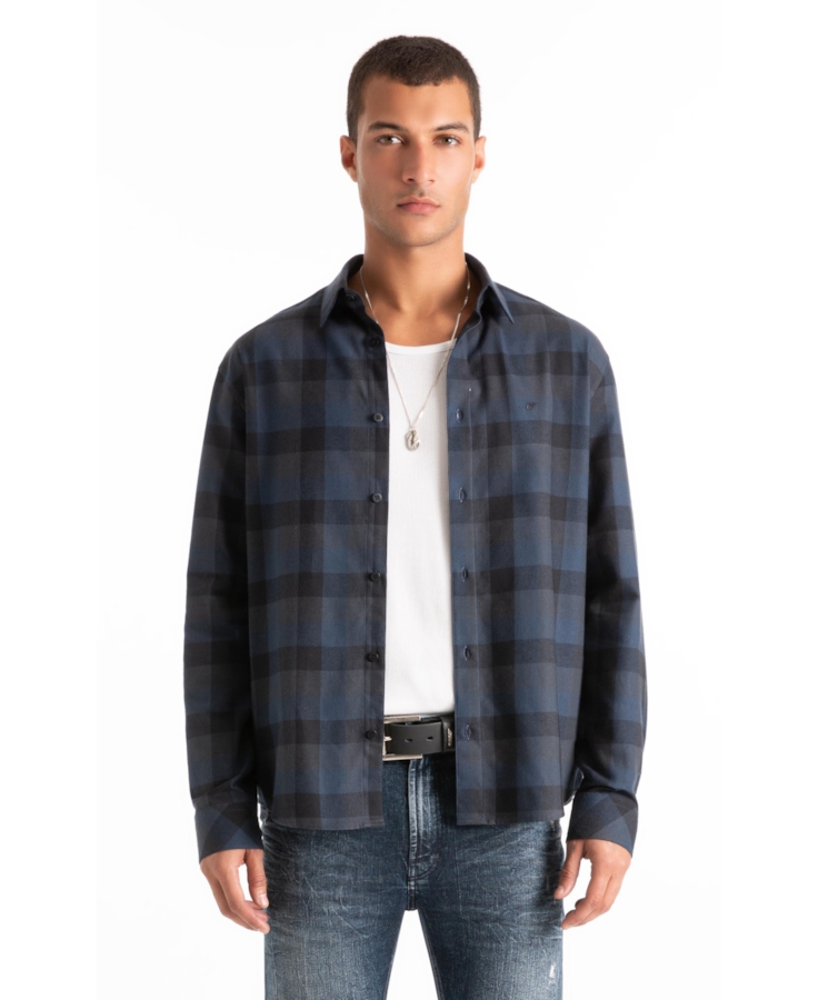 Camisa Wool Touch Corvus Irish Midnight Blue