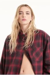 Camisa Wool Touch Denmark Cereja