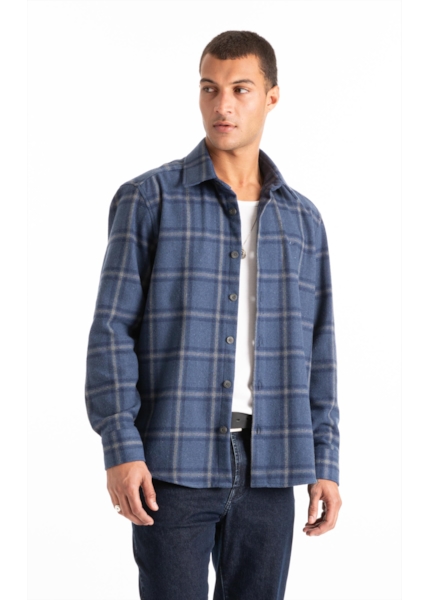 Camisa Wool Touch Dublin Jackshirt Marinho