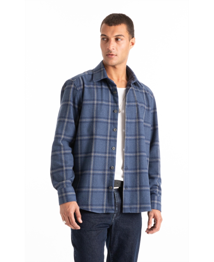 Camisa Wool Touch Dublin Jackshirt Marinho