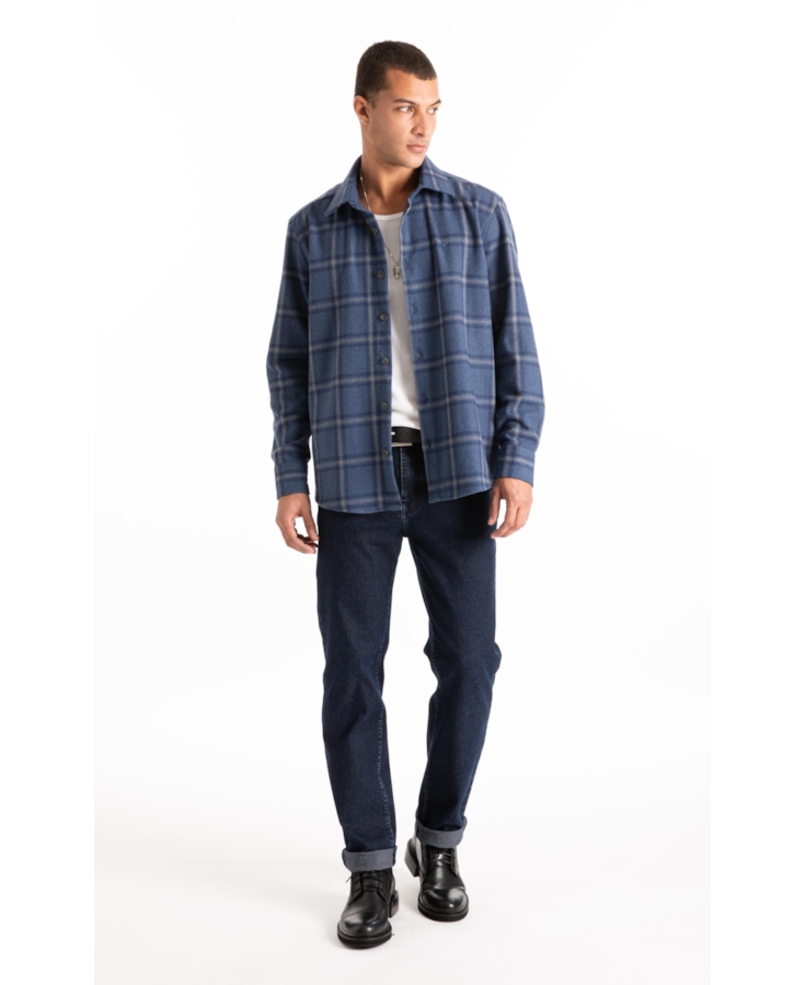 Camisa Wool Touch Dublin Jackshirt Marinho