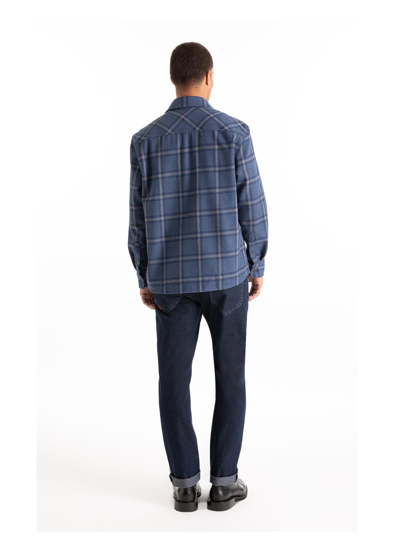 Camisa Wool Touch Dublin Jackshirt Marinho