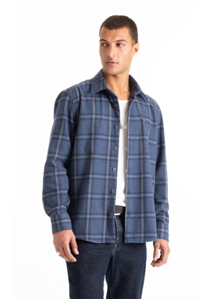 Camisa Wool Touch Dublin Jackshirt Marinho
