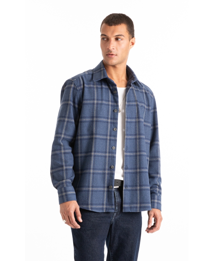 Camisa Wool Touch Dublin Jackshirt Marinho