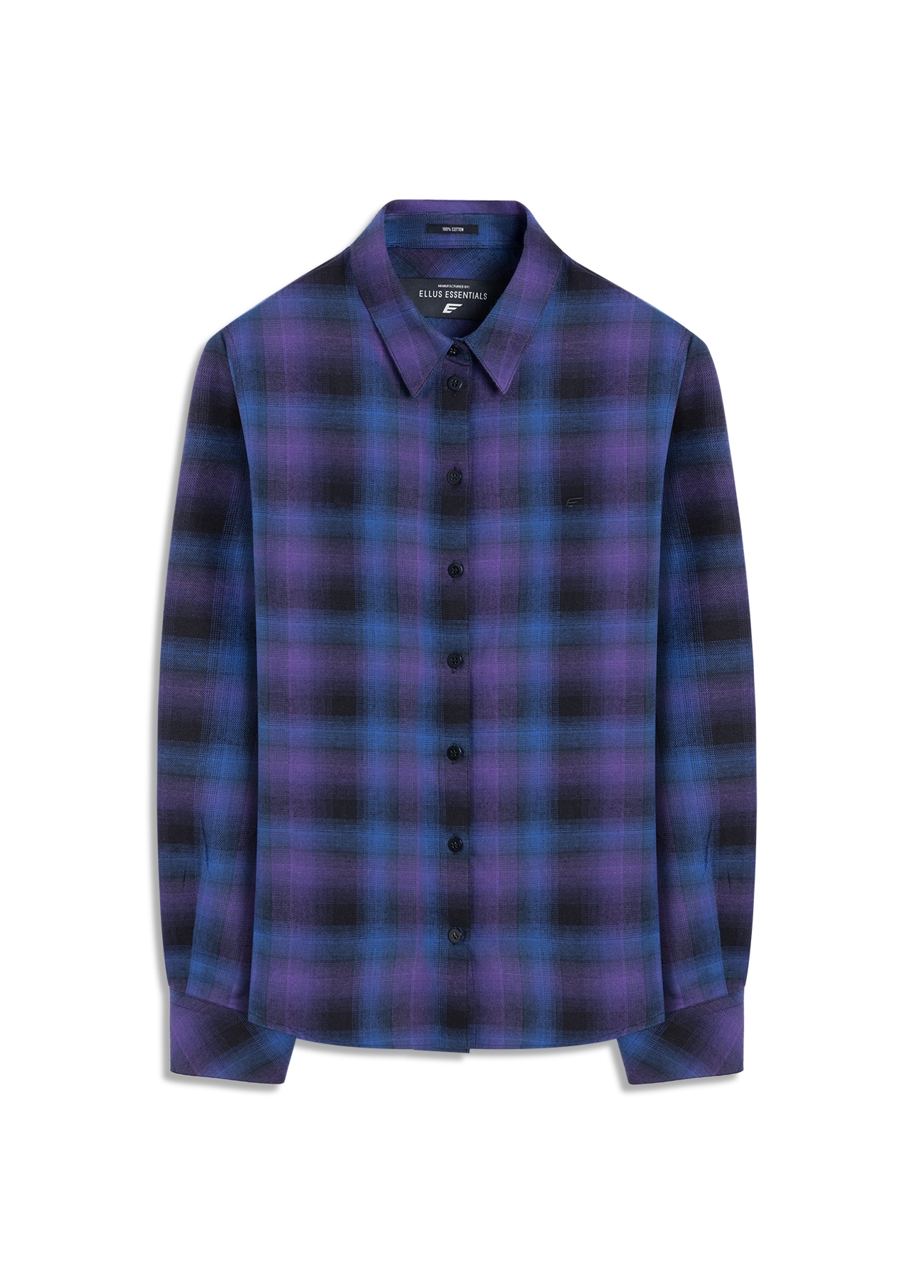 Camisa Wool Touch Estonia Relaxed Azul Carbono