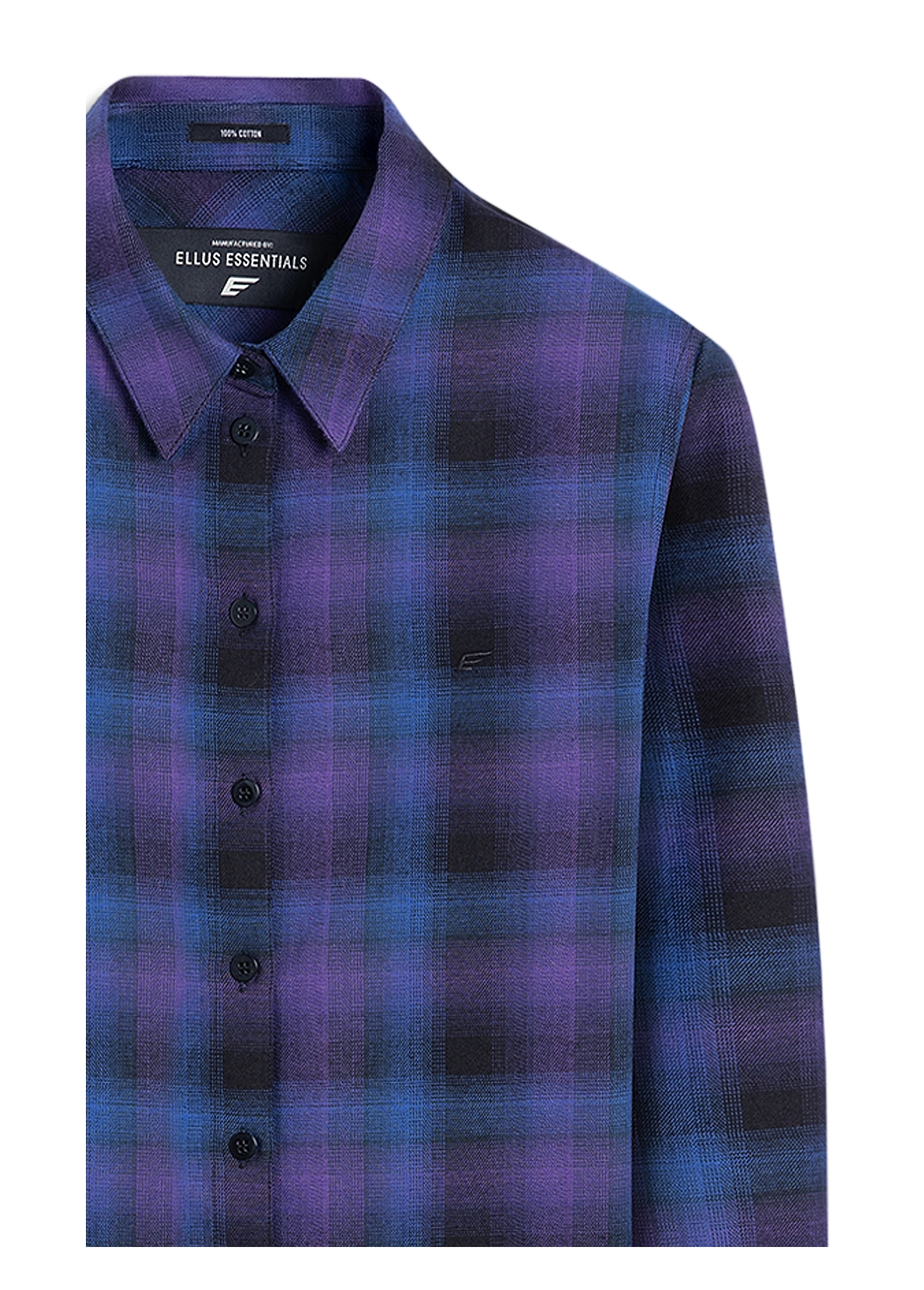 Camisa Wool Touch Estonia Relaxed Azul Carbono