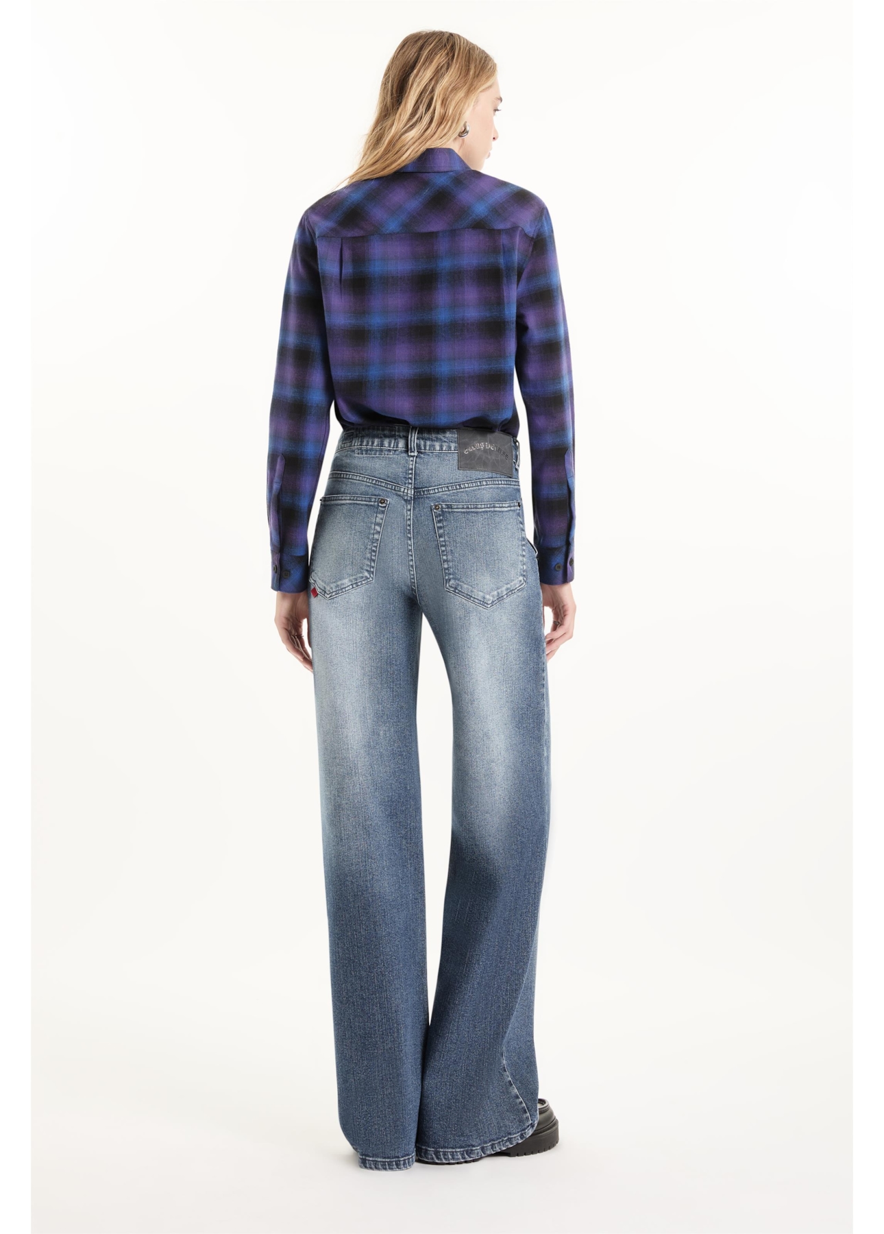 Camisa Wool Touch Estonia Relaxed Azul Carbono