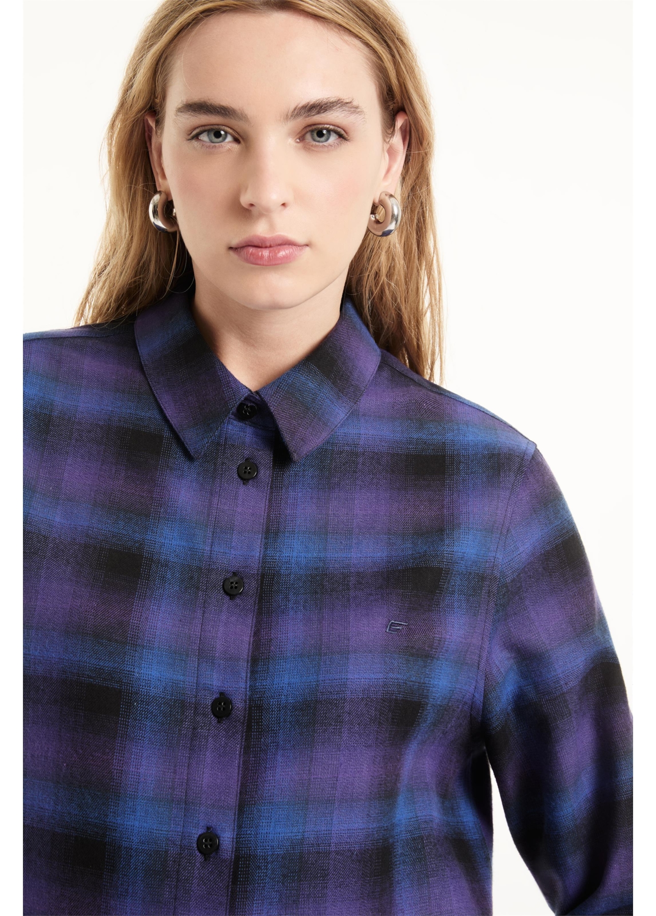 Camisa Wool Touch Estonia Relaxed Azul Carbono