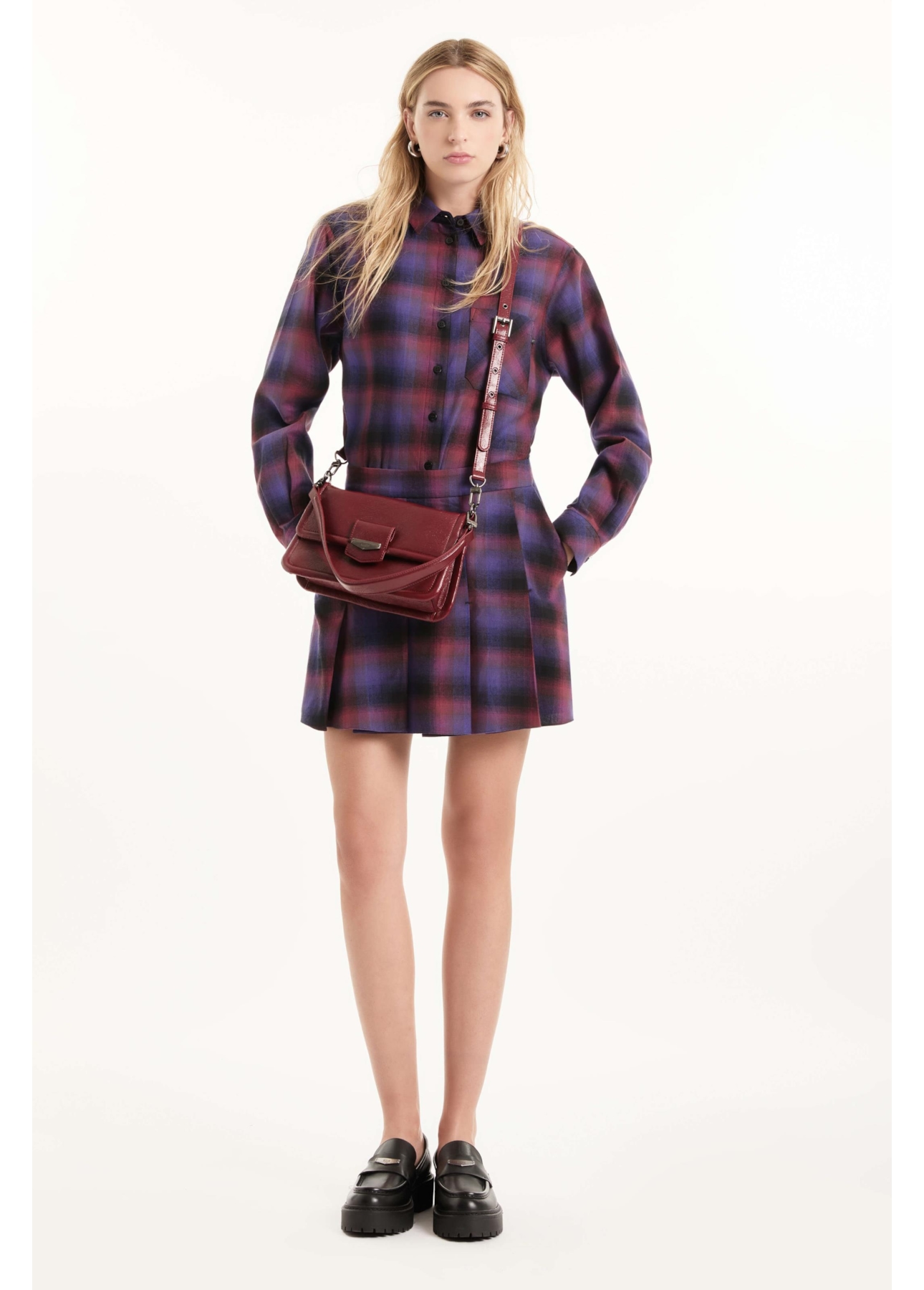 Camisa Wool Touch Estonia Vinho