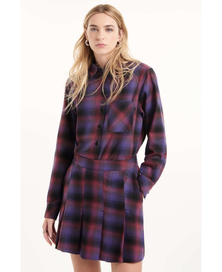 Camisa Wool Touch Estonia Vinho