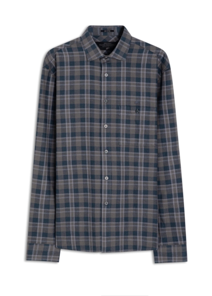 Camisa Wool Touch Hobe Grafite