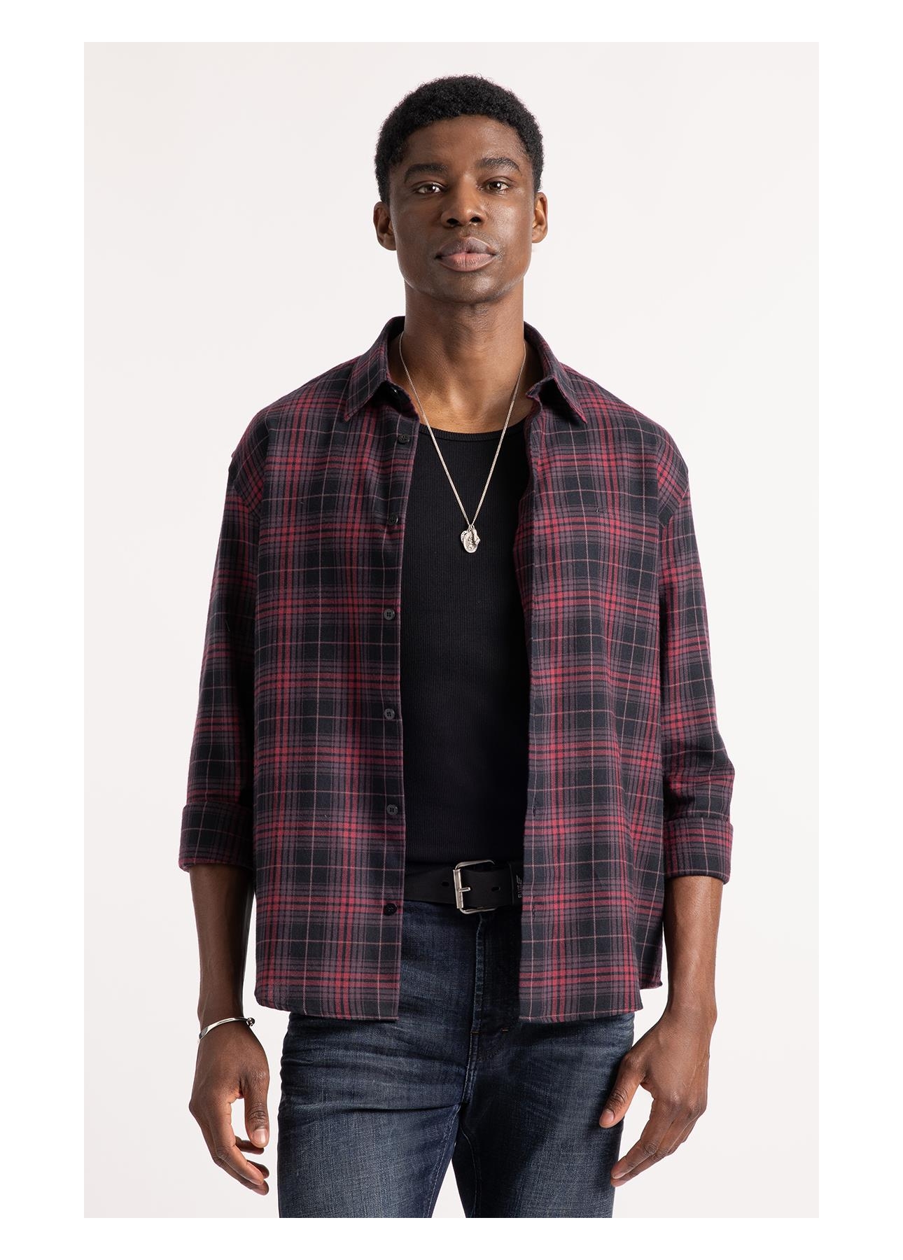 Camisa Wool Touch Iceland Irish Vinho