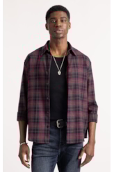 Camisa Wool Touch Iceland Irish Vinho