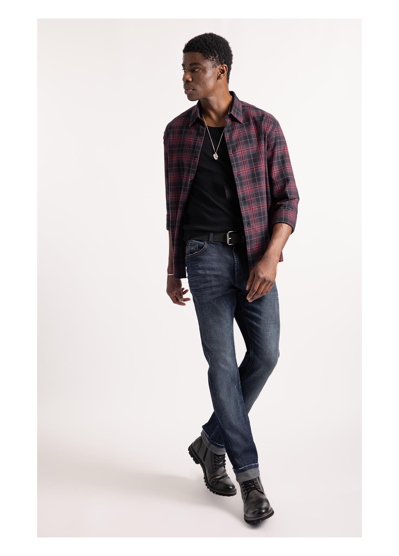 Camisa Wool Touch Iceland Irish Vinho