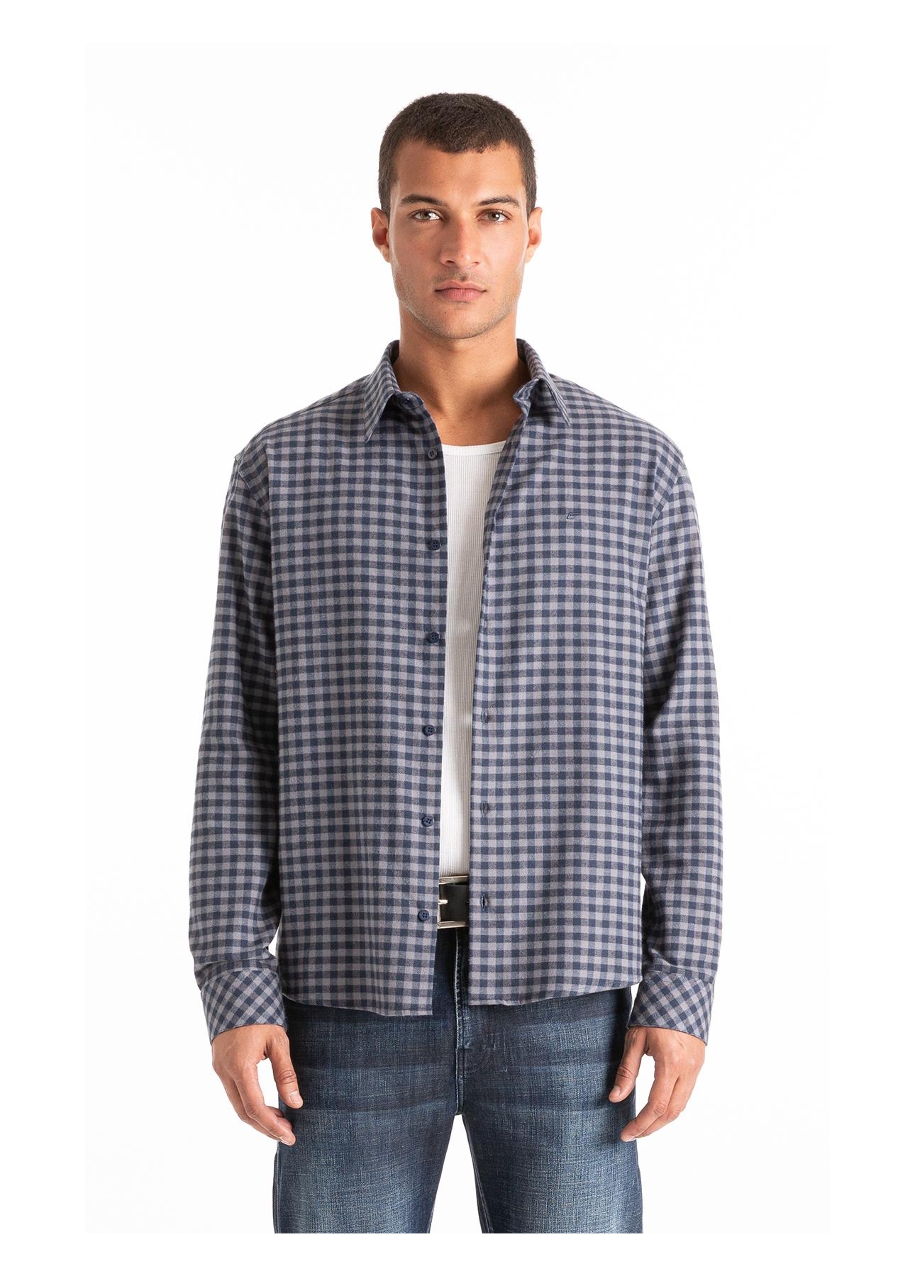 Camisa Wool Touch Irish Grafite