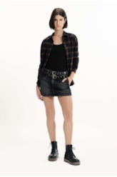 Camisa Wool Touch Over Boyish Marrom