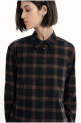 Camisa Wool Touch Over Boyish Marrom