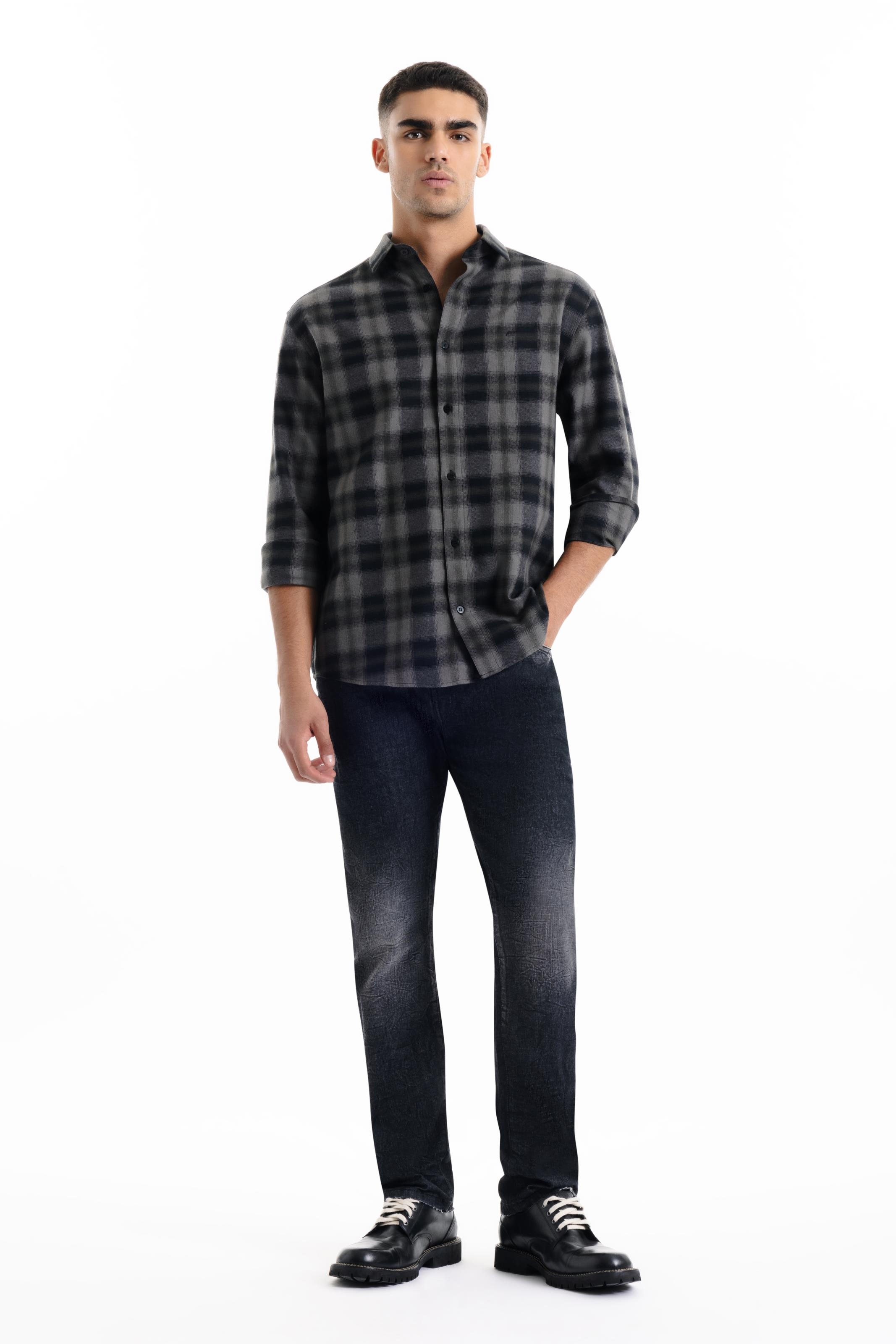 Camisa Wool Touch Sweden Classic Xangai Floresta
