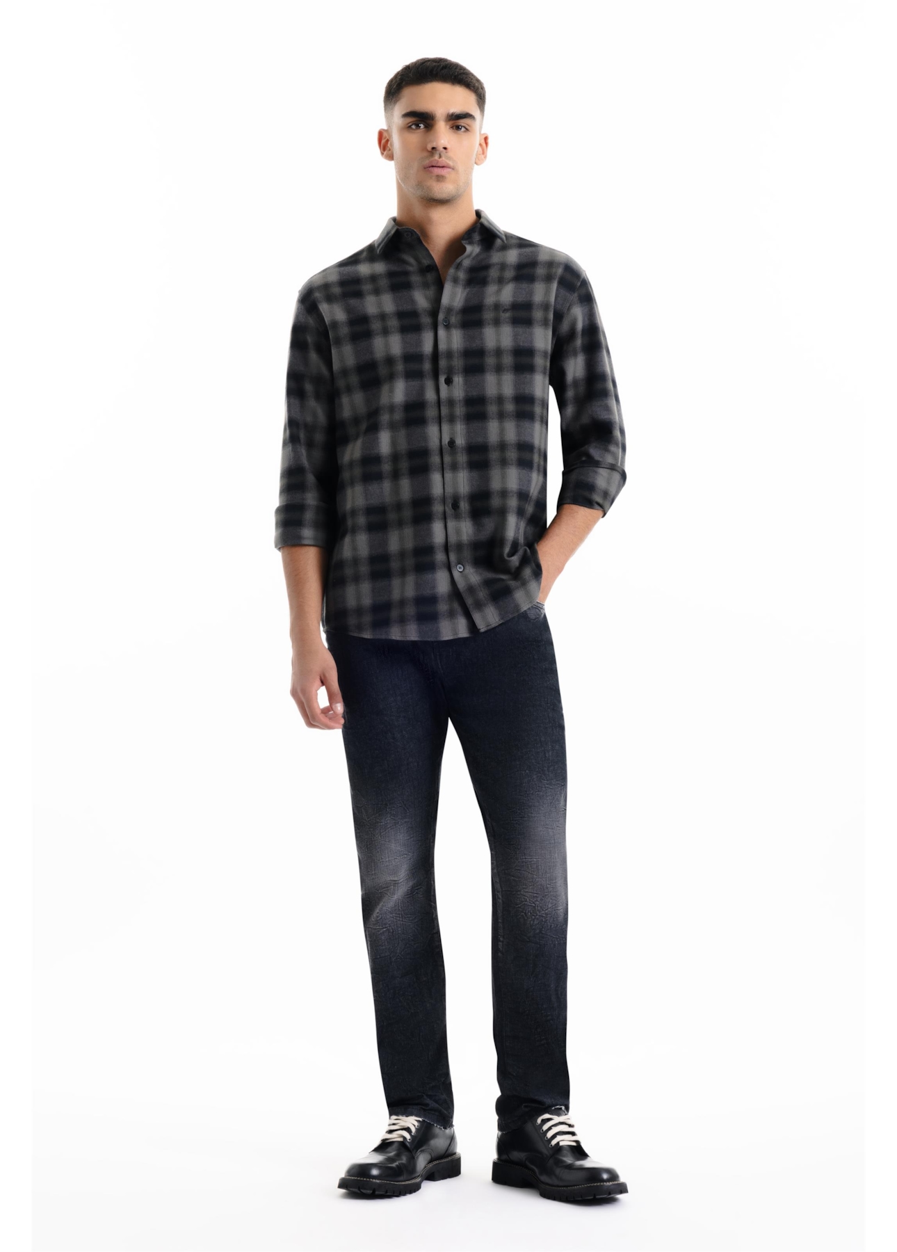 Camisa Wool Touch Sweden Classic Xangai Floresta