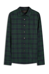 Camisa Wool Touch Trads Plaid Classic Verde Escuro