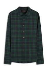 Camisa Wool Touch Trads Plaid Classic Verde Escuro
