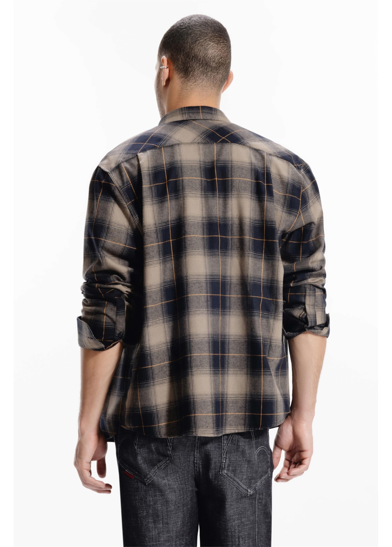Camisa Wool Touch Verona Slim New Italian Caqui