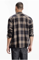 Camisa Wool Touch Verona Slim New Italian Caqui