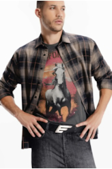 Camisa Wool Touch Verona Slim New Italian Caqui