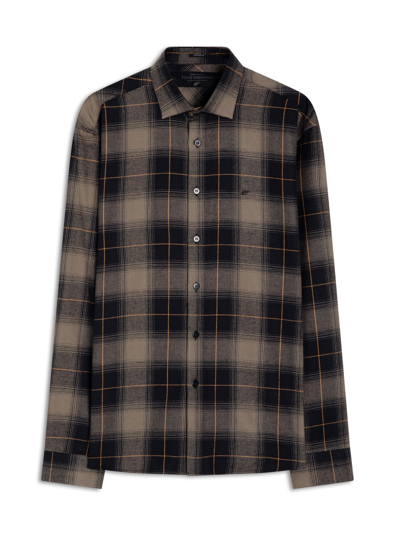 Camisa Wool Touch Verona Slim New Italian Caqui