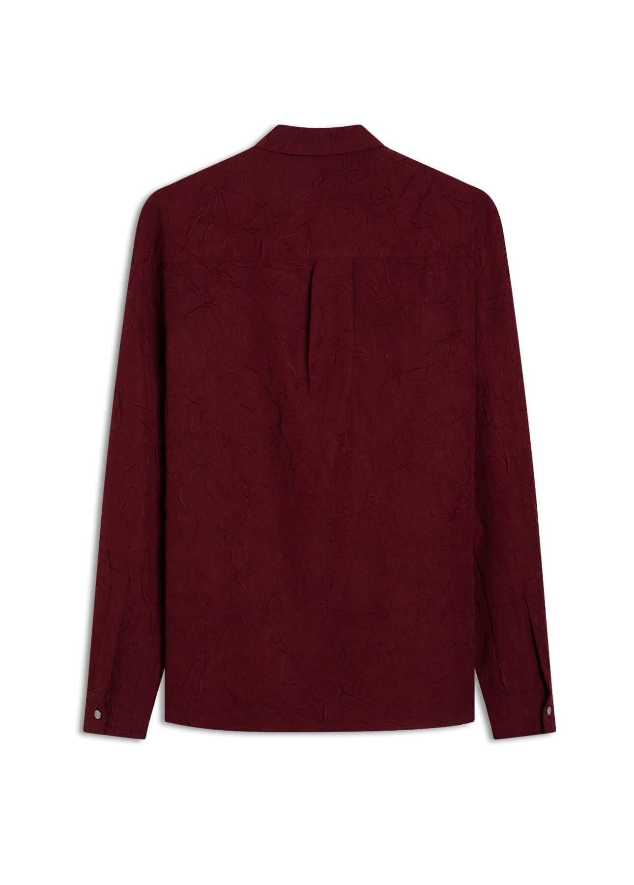 Camisa Wrinkled Classic Bordeaux
