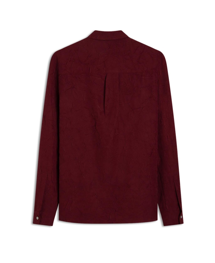 Camisa Wrinkled Classic Bordeaux