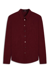 Camisa Wrinkled Classic Bordeaux