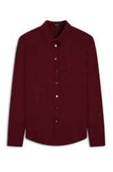 Camisa Wrinkled Classic Bordeaux
