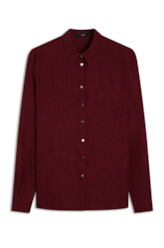 Camisa Wrinkled Classic Bordeaux