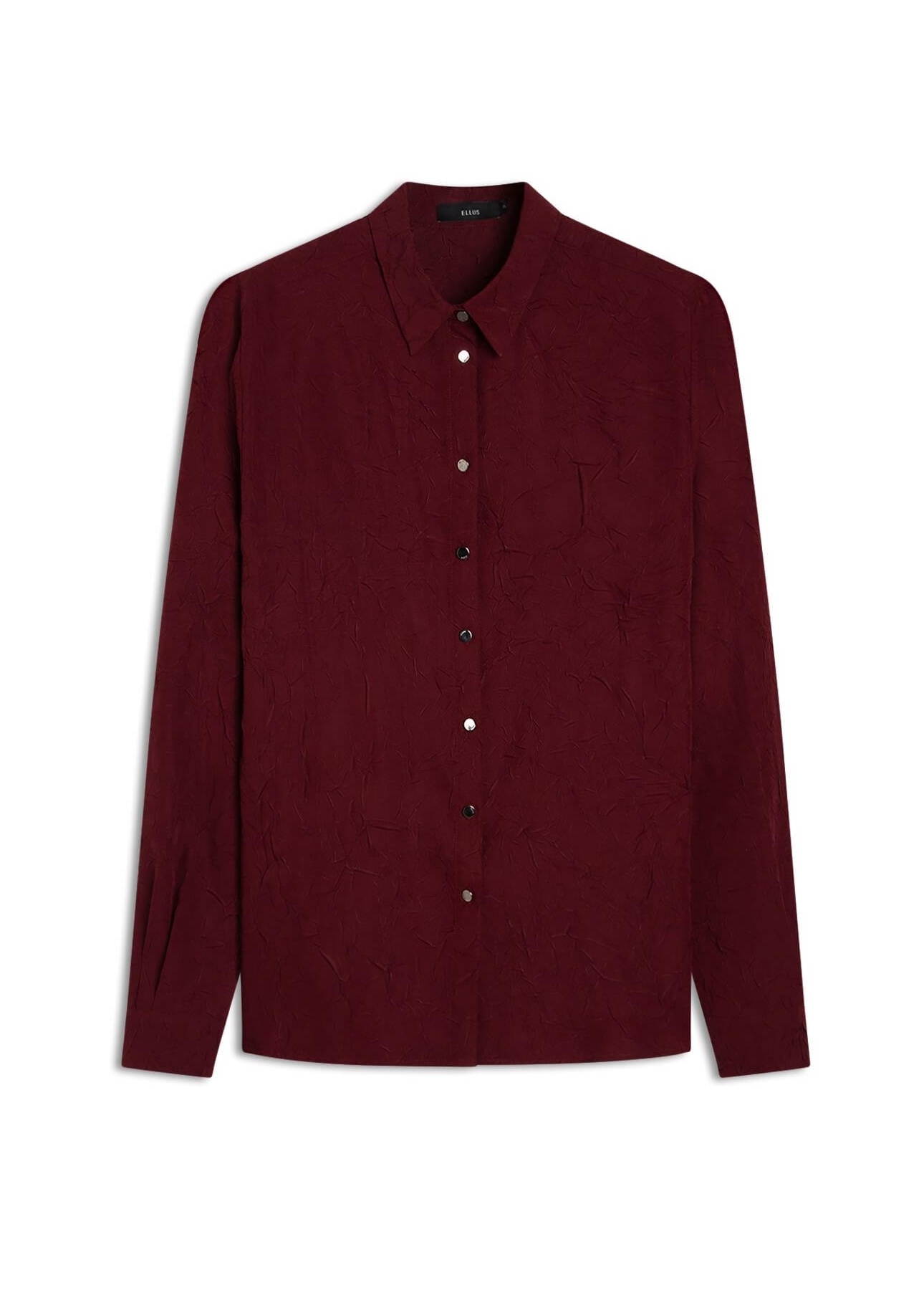 Camisa Wrinkled Classic Bordeaux
