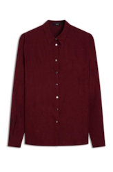 Camisa Wrinkled Classic Bordeaux